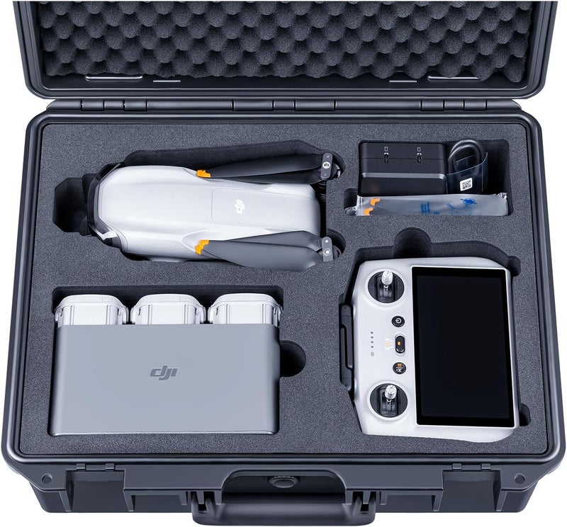 Lykus Titan MA310 Waterproof Hard Case for DJI Air 3S/Air 3 and DJI RC 2/RC-N2, Support Lanyard [CASE ONLY] - Image 1